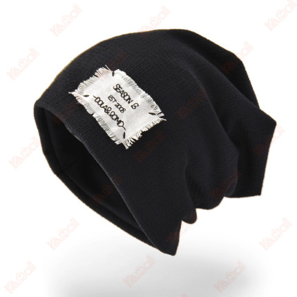 black beanie cotton material wild style